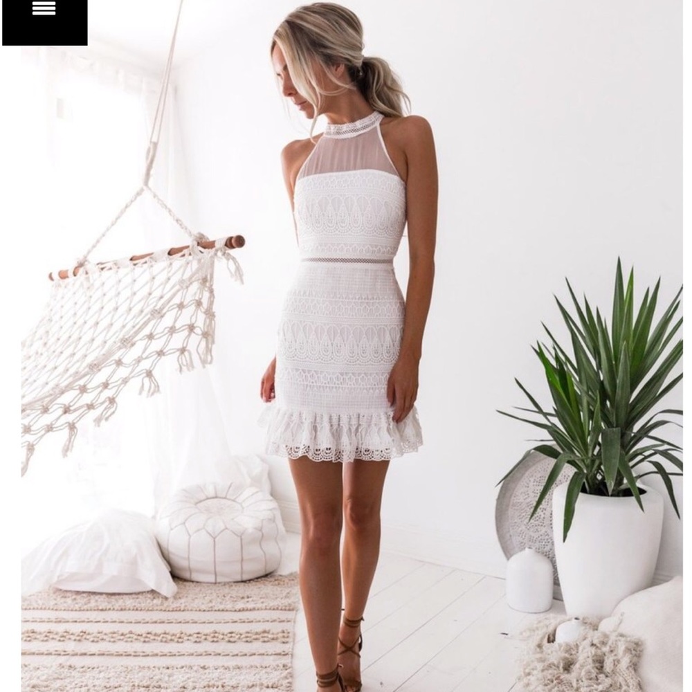 Honey Peaches White Dress